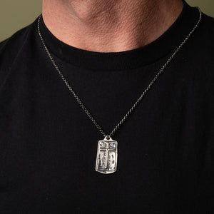Lord’s Prayer Warrior Medallion Sterling Silver - Helps Pair Veterans With A Service Dog Or Shelter Dog