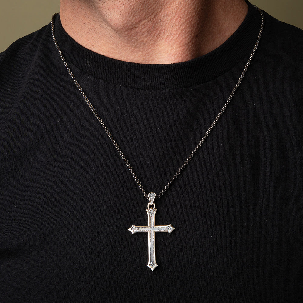 Holy Trinity Sterling Silver Medallion Necklace -Helps Pair Veterans With A Service Dog Or Shelter Dog