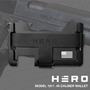 Model 1911 .45 Caliber Metal Wallet -Helps Pair Veterans With A Service Dog Or Shelter Dog
