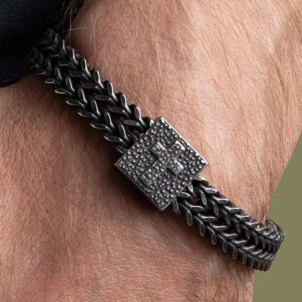 The Guardian's Oath Cross Link Bracelet - The Hero Company