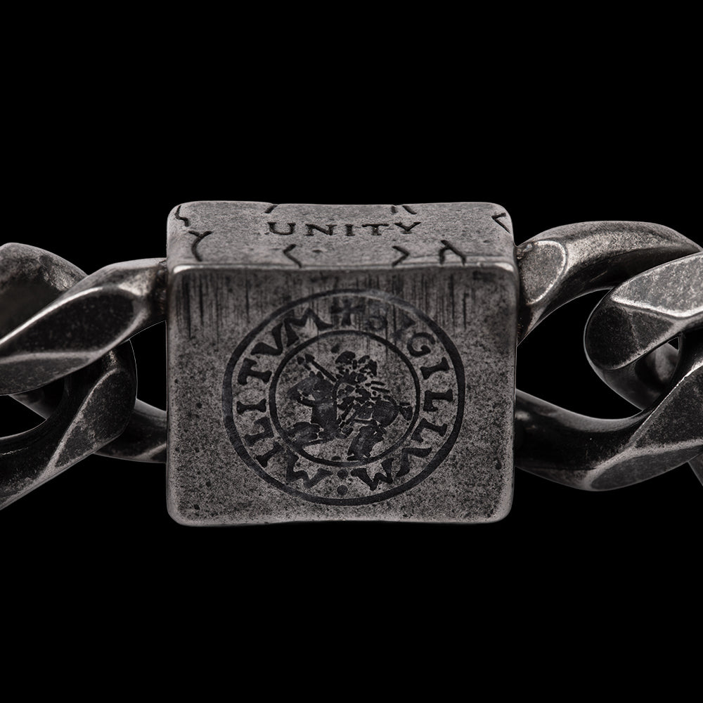 Knights Templar Fidelis Warrior Cuban Link Bracelet: Helps Pair Veterans With A Service Dog Or Shelter Dog