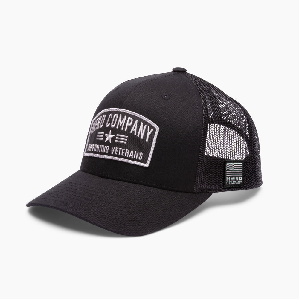 FREE The Hero Company Supporting Veterans Hat with Purchase of R.E.D. Remember Everyone Deployed Tee: Helps Pair Veterans With A Service Dog or Shelter Dog