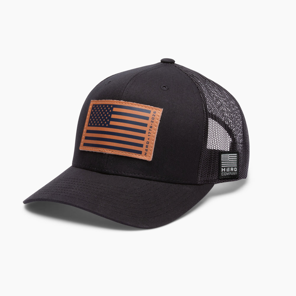 The Hero Company 250th Anniversary 1776-2026 Hat - Helps Pair Veterans With A Service Dog or Shelter Dog