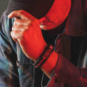 In Honor of Fallen FireFighters on 9/11-  Band Of Brothers Fire Fighter Paracord Bracelet (Set of 3) : Helps Pair Retired Fire Fighters With A Service Dog Or Shelter Dog
