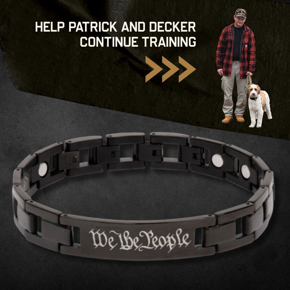 We The People Magnetic Black Bracelet: Patrick & Decker