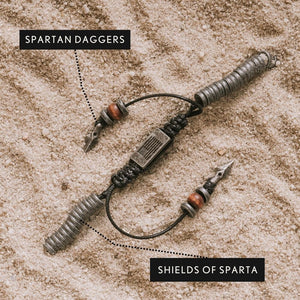 Defiance Bracelet Set: Spartan Defiance & The Knights Templar Bracelet