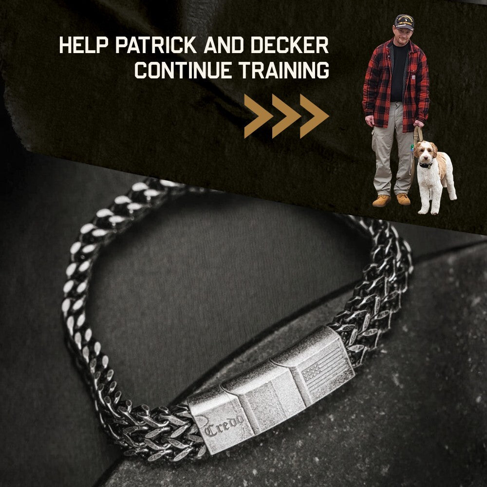 Knight's Creed BELIEVE Credo Bracelet: Patrick &amp; Decker