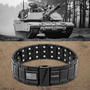 Special Offer!  Abrams Thunderbolt Tank Magnetic Bracelet: Helps Pair Veterans With A Service Dog or Shelter Dog