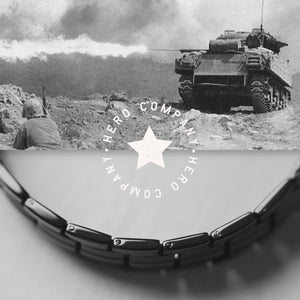 Special Offer! Titanium Stacked Bracelet Set - Sherman Tank Titanium Track and Buck Magnetic Titanium Bracelets