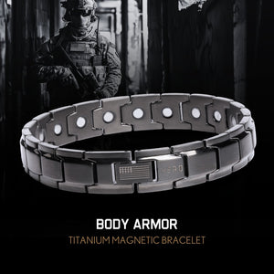 Body Armor Titanium Magnetic Bracelet: Helps Pair Veterans With A Service Dog Or Shelter Dog