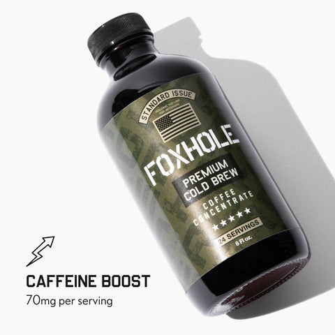 Foxhole Coffee Concentrate - Cold Brew Coffee, Perfect for Instant Iced Coffee, Cold Brewed Coffee and Hot Coffee