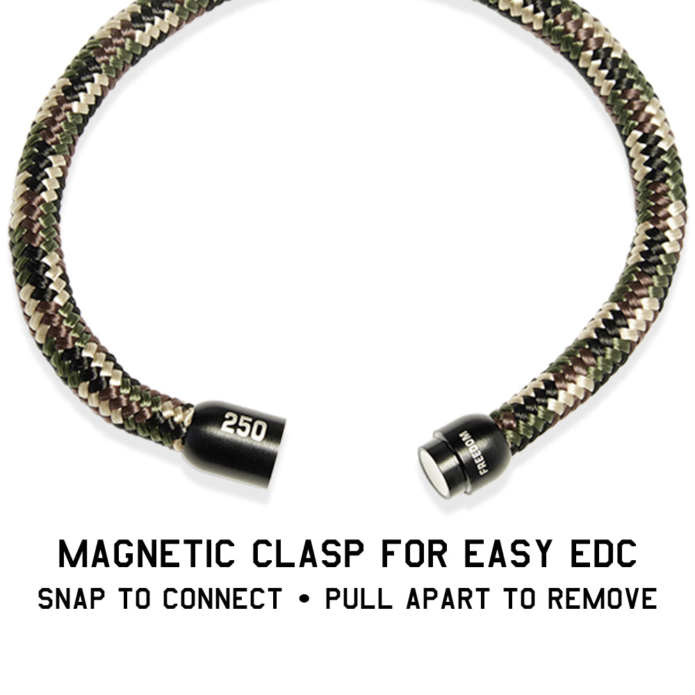 Special Military Appreciation Month Offer (Med, Lg, XL ONLY) -250 Years Of Freedom Camo Paracord Bracelet