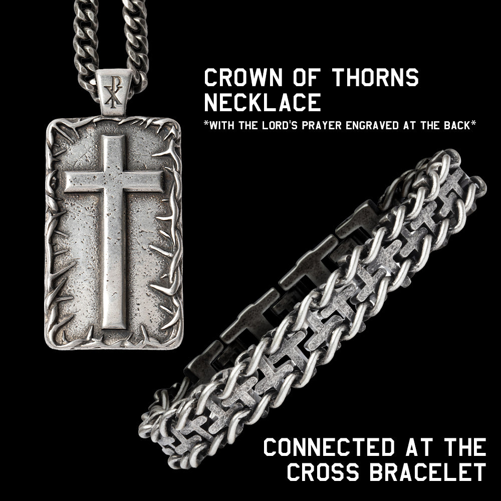 50% OFF - Connected At The Cross Bracelet With Purchase of The Lord’s Prayer Crown of Thorns Necklace
