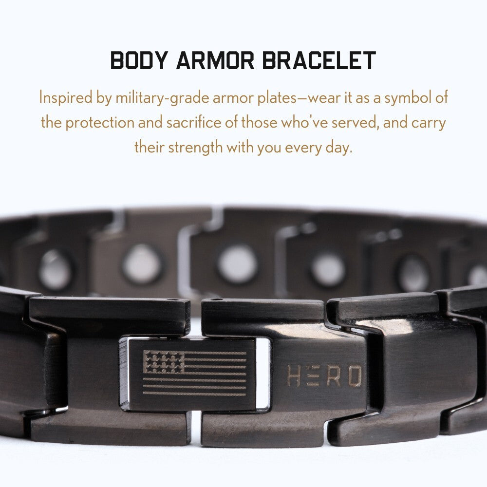 Body Armor Titanium Magnetic Bracelet: Helps Pair Veterans With A Service Dog Or Shelter Dog