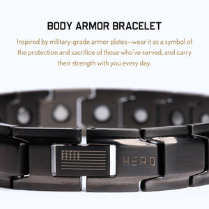 Body Armor Titanium Magnetic Bracelet: Helps Pair Veterans With A Service Dog Or Shelter Dog