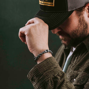 Warrior 00 Buck Stacked Bracelet includes-  Valhalla Warrior Leather and 00 Buck Magnetic Titanium Bracelets
