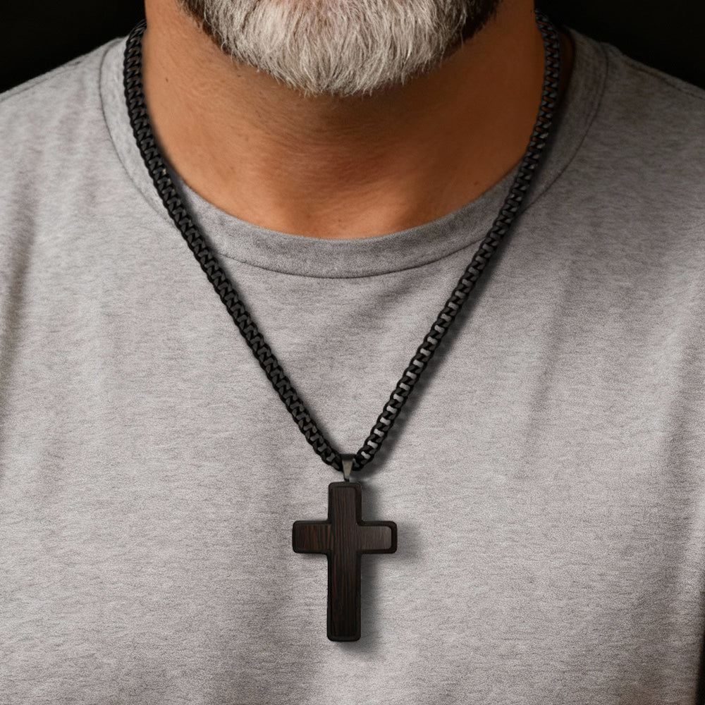 Never Forgotten Legacy Cross Necklace - Helps Pair Veterans With A Service Dog Or Shelter Dog