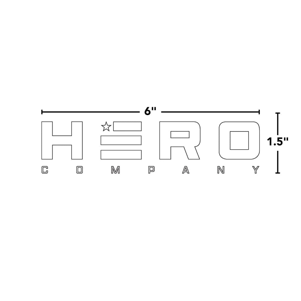 VIP HERO COMPANY Car Decal- Clear Vinyl