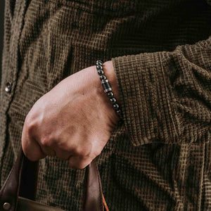 Titanium Stacked Bracelet includes--- Sherman Tank Titanium Track and Buck Magnetic Titanium Bracelets