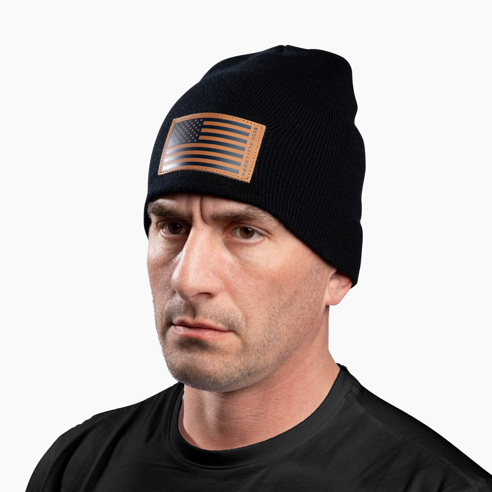 The Hero Company 250th Anniversary 1776-2026 Beanie - Helps Pair Veterans With A Service Dog or Shelter Dog