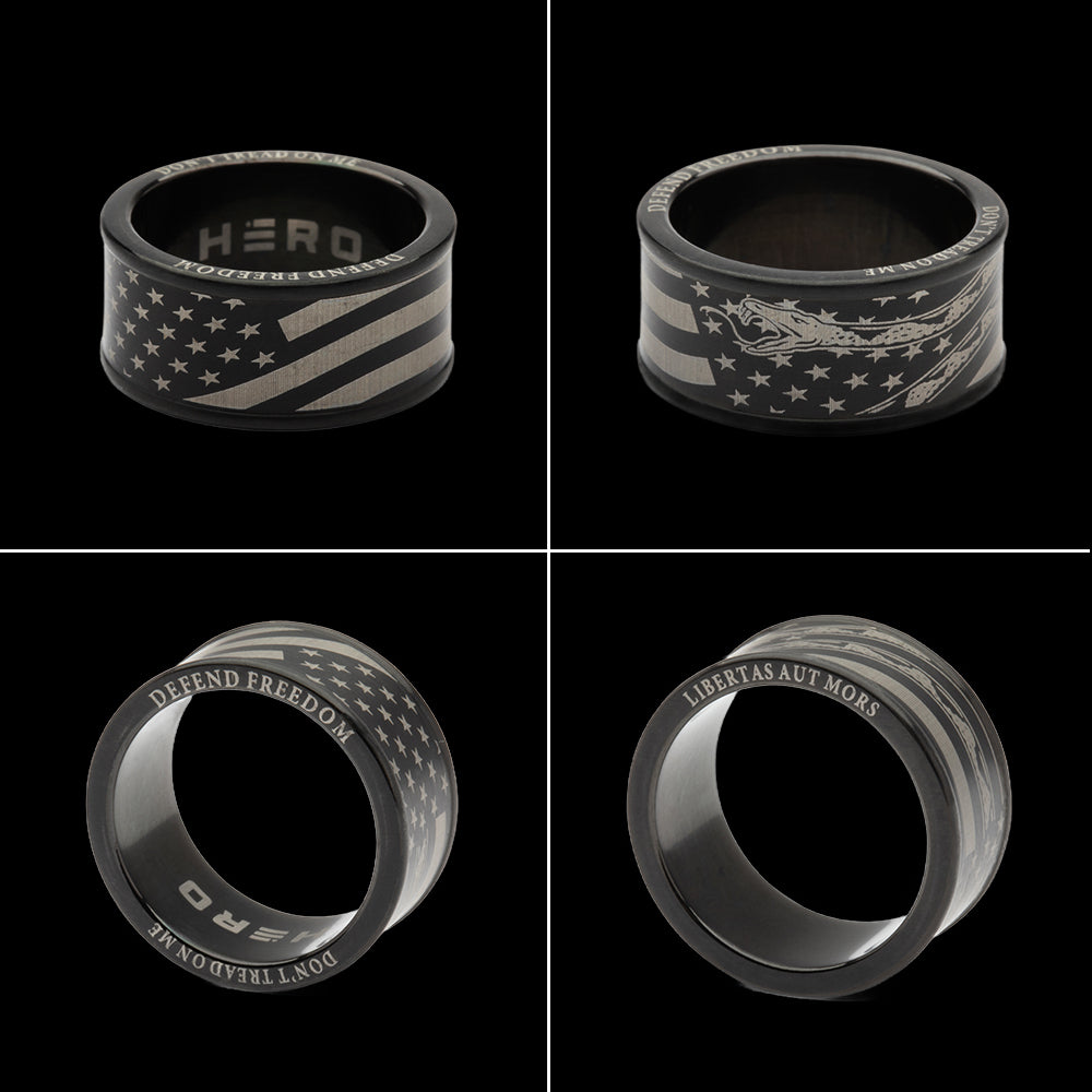 The Hero Company's Don’t Tread On Me Ring- Helps Pair Veterans With A Service Dog Or Shelter Dog