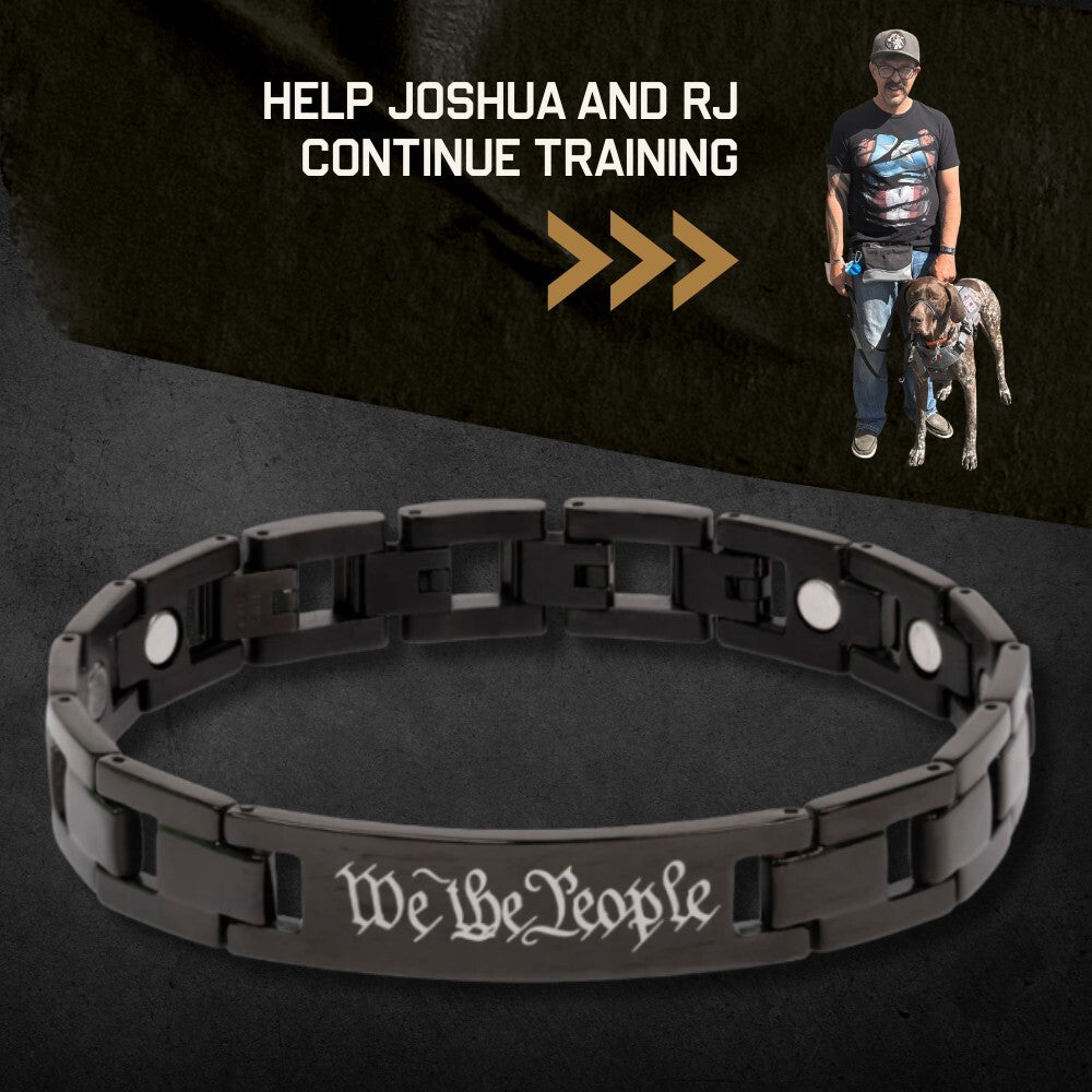 We The People Magnetic Black Bracelet: Joshua & RJ