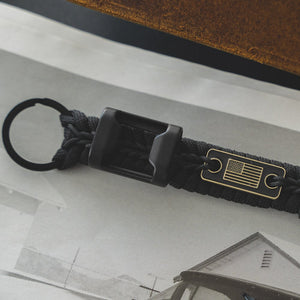 5-BlackParacordKeychain