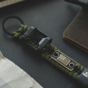 5-GreenParacordKeychain