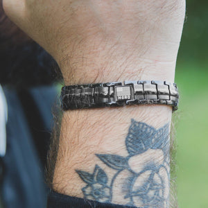 FREE NO SURRENDER Hero Company Hat with Purchase of Sherman Tank Track Titanium Magnetic Bracelet
