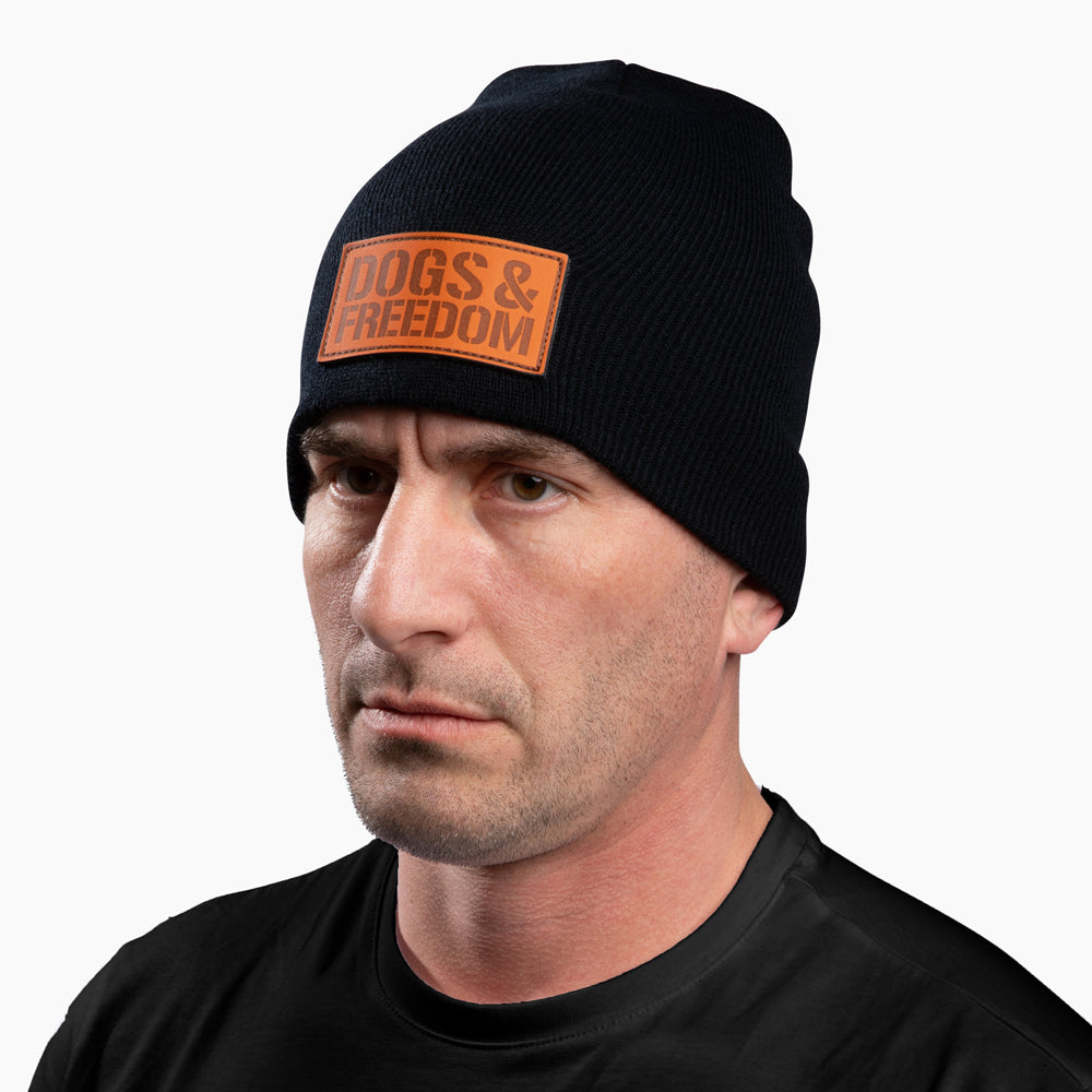 The Hero Company Dogs & Freedom Beanie - Helps Pair Veterans With A Service Dog or Shelter Dog