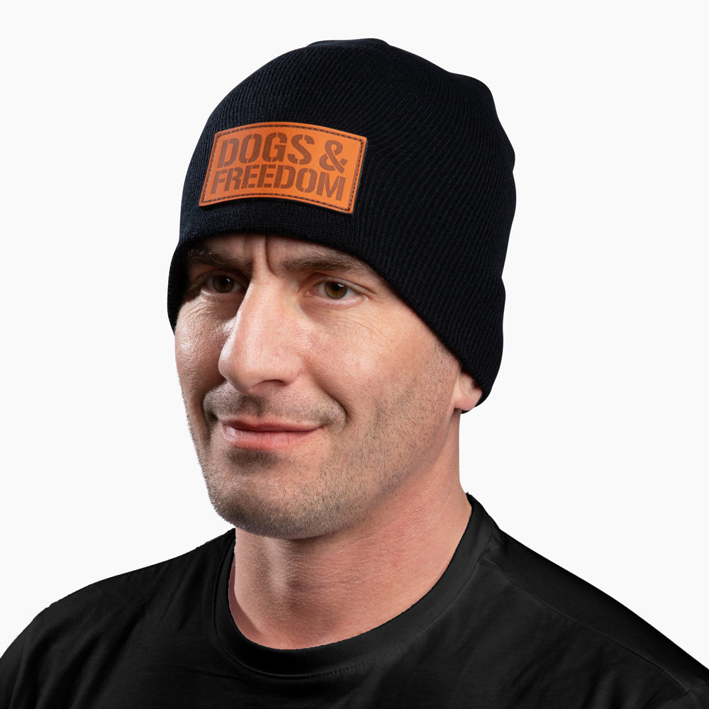 The Hero Company Dogs &amp; Freedom Beanie - Helps Pair Veterans With A Service Dog or Shelter Dog