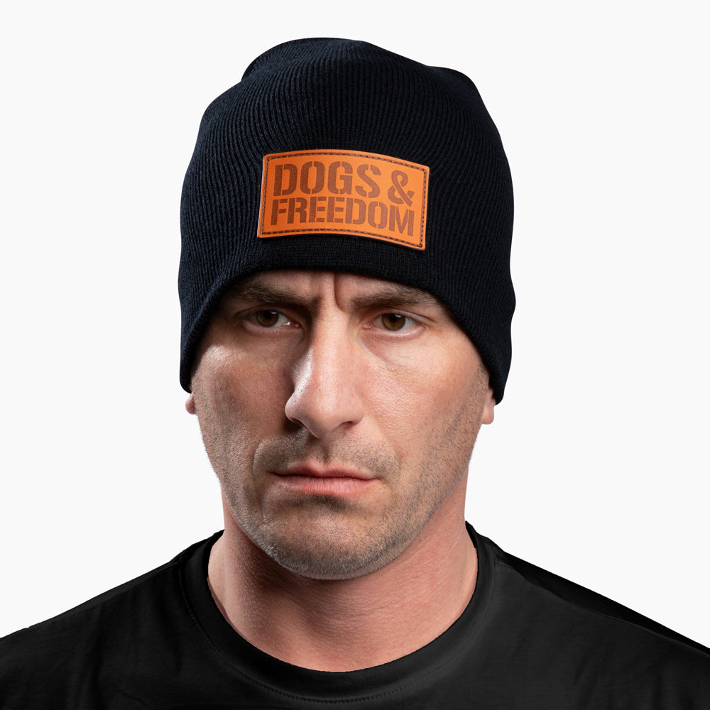 The Hero Company Dogs &amp; Freedom Beanie - Helps Pair Veterans With A Service Dog or Shelter Dog