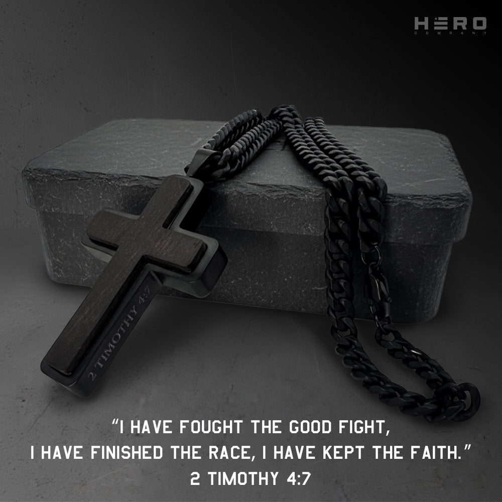 Never Forgotten Legacy Cross Necklace - Helps Pair Veterans With A Service Dog Or Shelter Dog