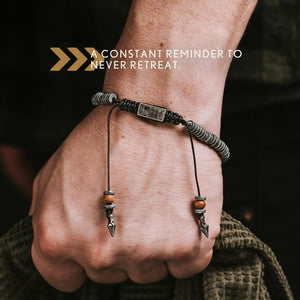 Defiance Bracelet Set: Spartan Defiance & The Knights Templar Bracelet
