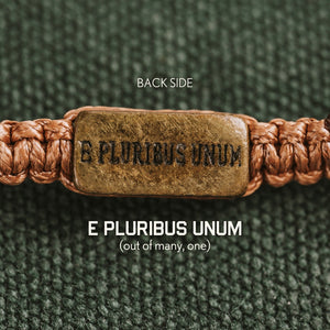 Limited Time Offer - Desert Camo Revolution Bracelet Set - Desert Camo Paracord and American Revolutionary War Musket Bracelet