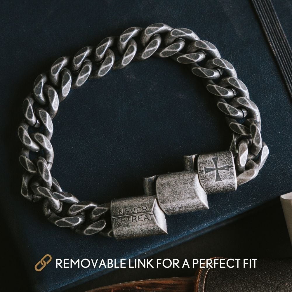 The Invincible Bracelet includes- Sherman Tank and The Knights Templar Bracelets