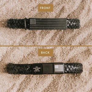 Freedom Isn't Free Leather Bracelet
