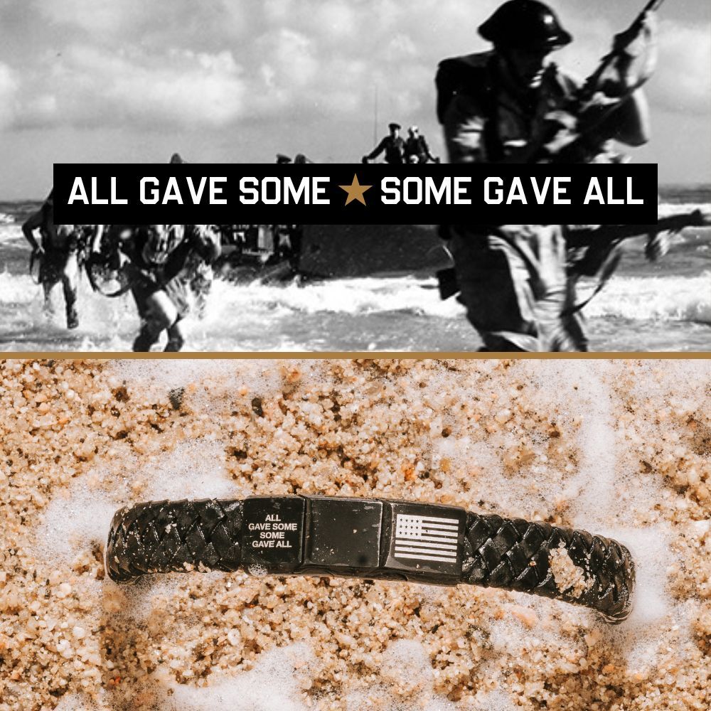 CYBER MONDAY SUPER OFFER ! Freedom Isn't Free Leather Bracelet - Helps Pair Veterans With A Service Dog Or Shelter Dog
