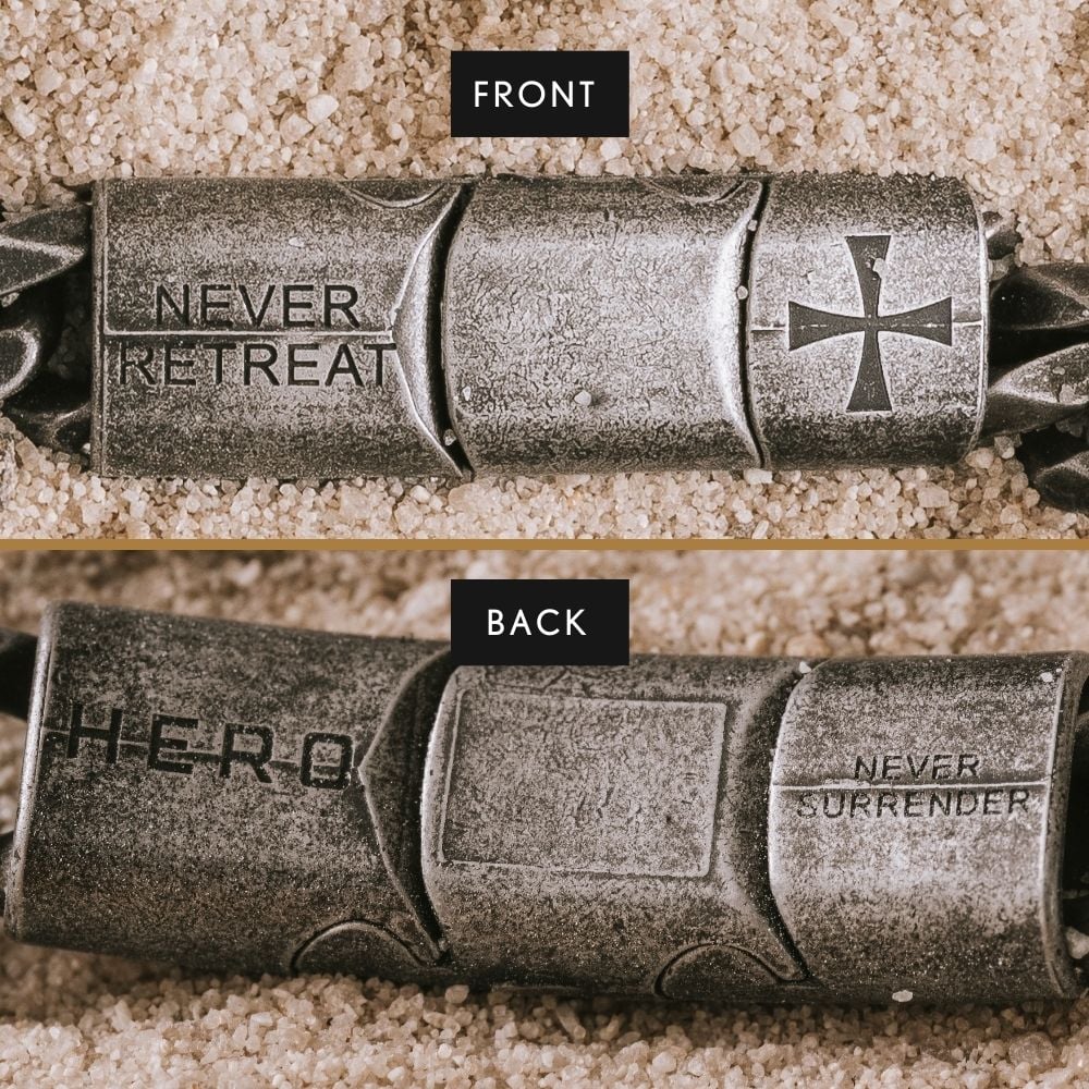 The Invincible Bracelet includes- Sherman Tank and The Knights Templar Bracelets