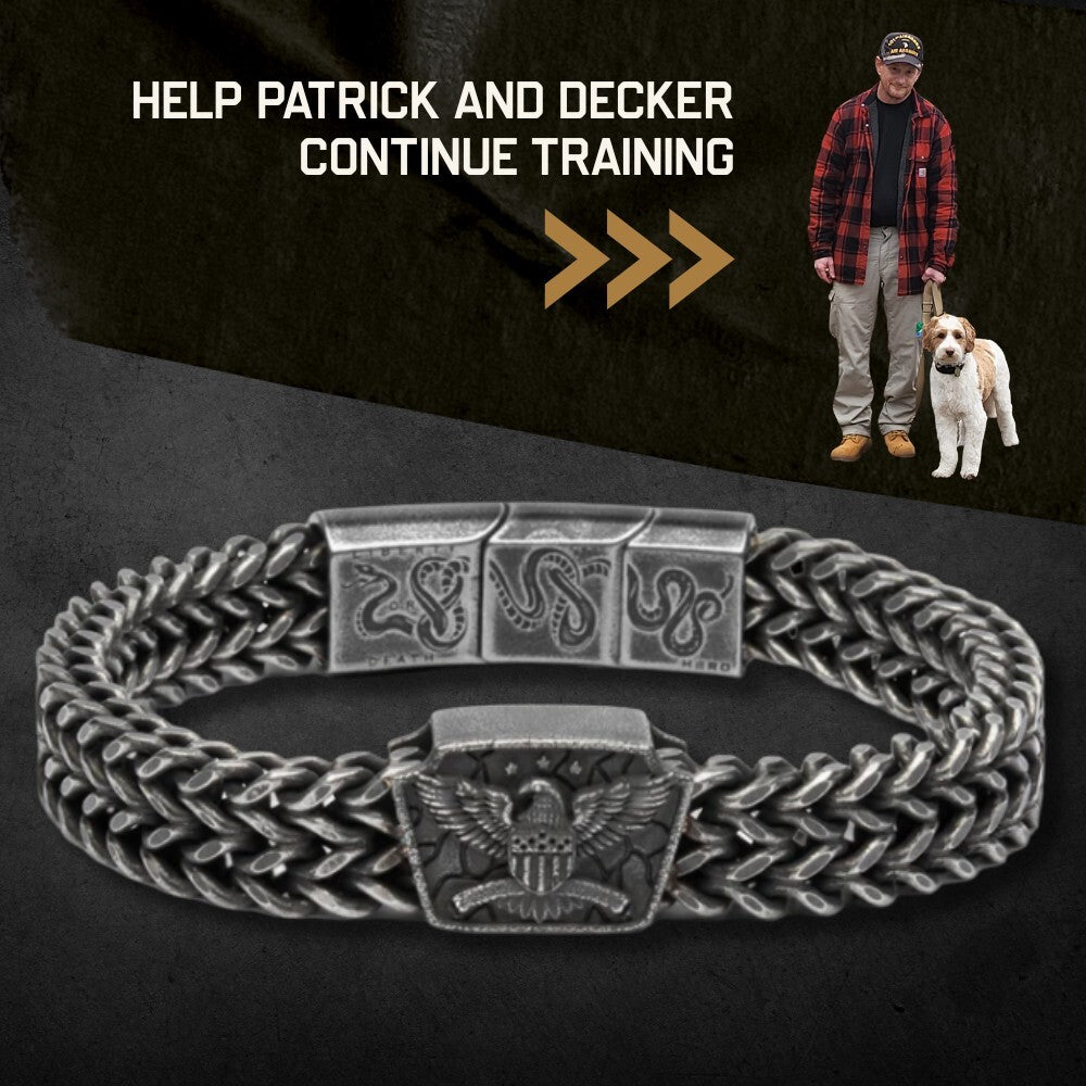 American Eagle Don't Tread on Me -Liberty or Death Bracelet: Patrick & Decker