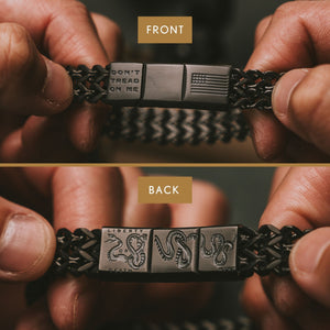 Don't Tread On Me- Liberty or Death Bracelet: Helps Pair Veterans With A Service Dog Or Shelter Dog