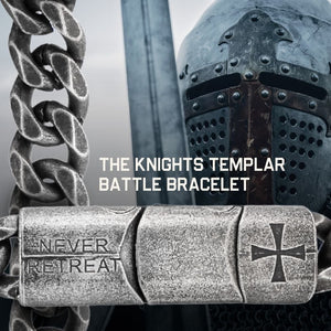 Defiance Bracelet Set: Spartan Defiance & The Knights Templar Bracelet
