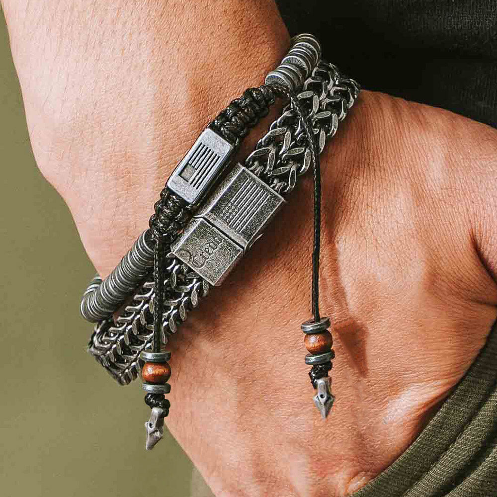 Limited Time Offer - Knight's Credo Bracelet Set - Spartan Defiance &  Knights Creed Bracelet