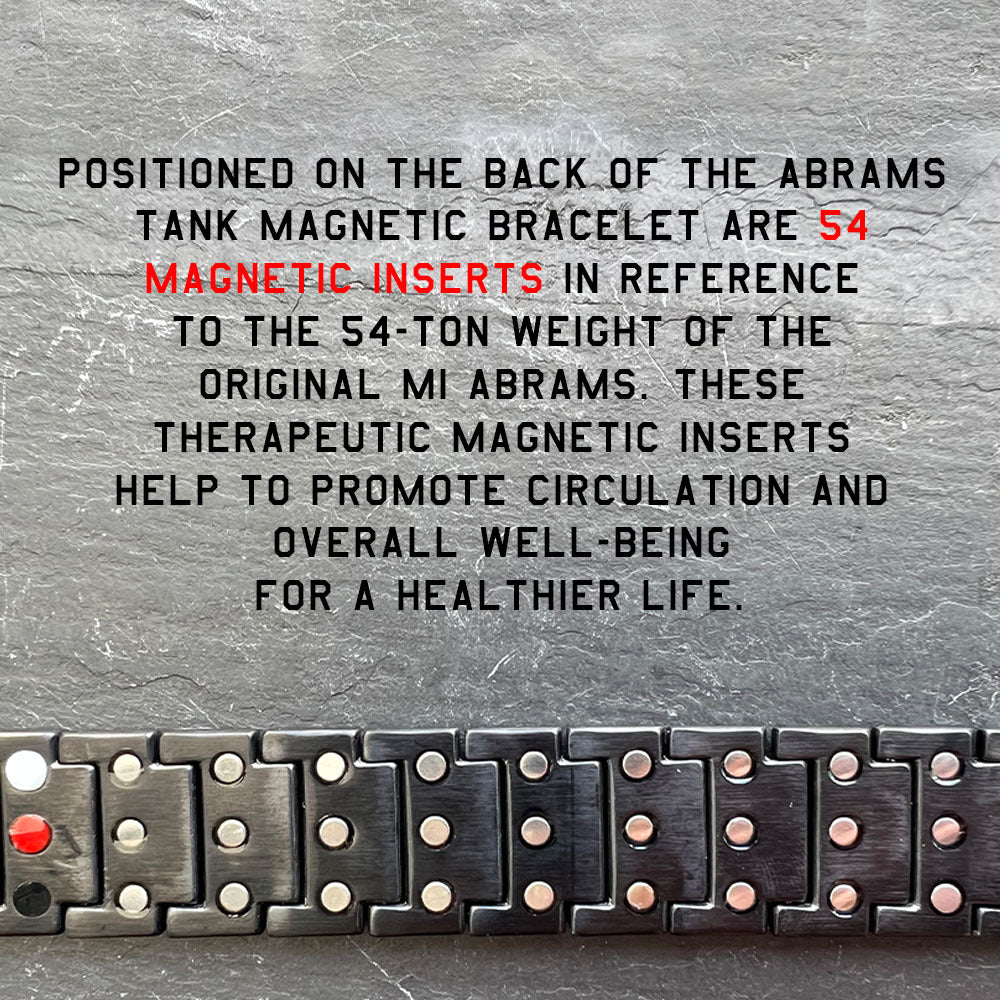 The Hero Company- Abrams Thunderbolt Tank Magnetic Bracelet: Helps Pair Veterans With A Service Dog or Shelter Dog -Faire