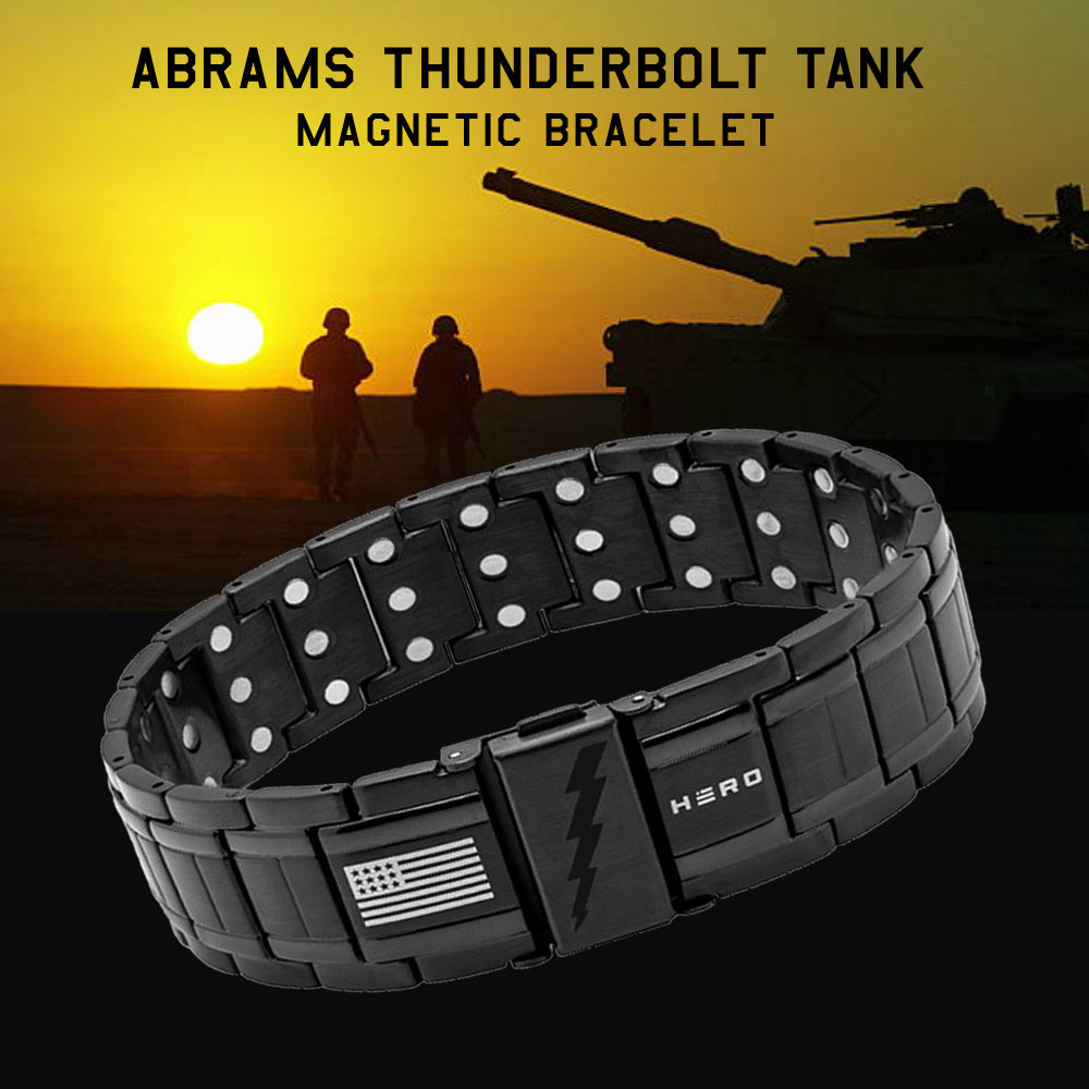 Abrams Thunderbolt Tank Magnetic Bracelet: Helps Pair Veterans With A Service Dog or Shelter Dog