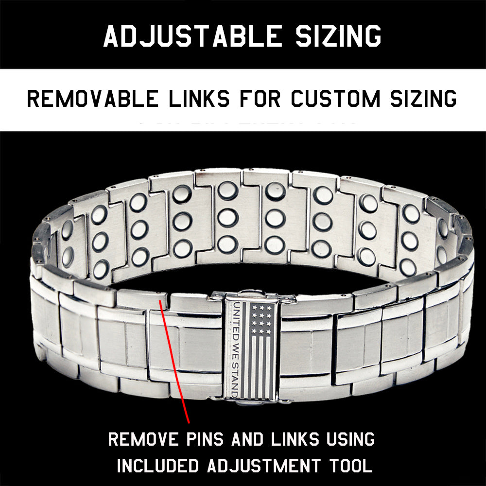 United We Stand Magnetic Bracelet and Ring Set
