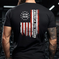 Anniversary 1776-2026 Black Tee - The Hero Company