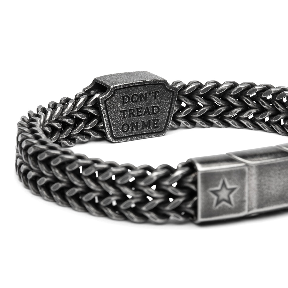 American Eagle Don&#39;t Tread on Me -Liberty or Death Bracelet: Helps Pair Veterans With A Service Dog Or Shelter Dog