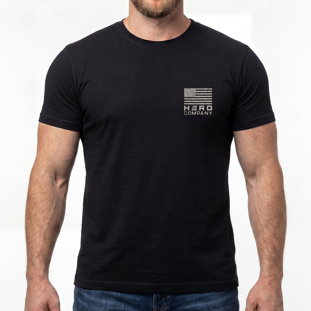 American Made Patriot Black Tee
