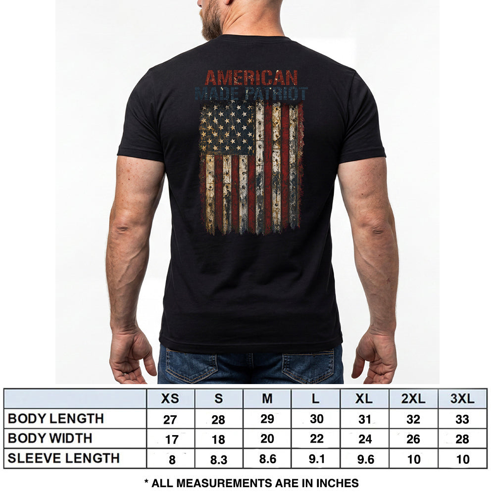American Made Patriot Black Tee